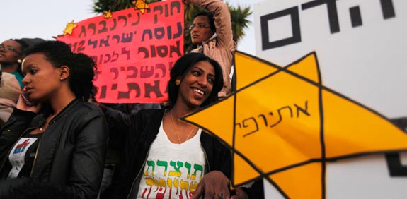 הפגנה הפגנת אתיופים /  צלם: רויטרס